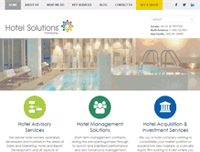Tablet Screenshot of hotelsolutionspartnership.com